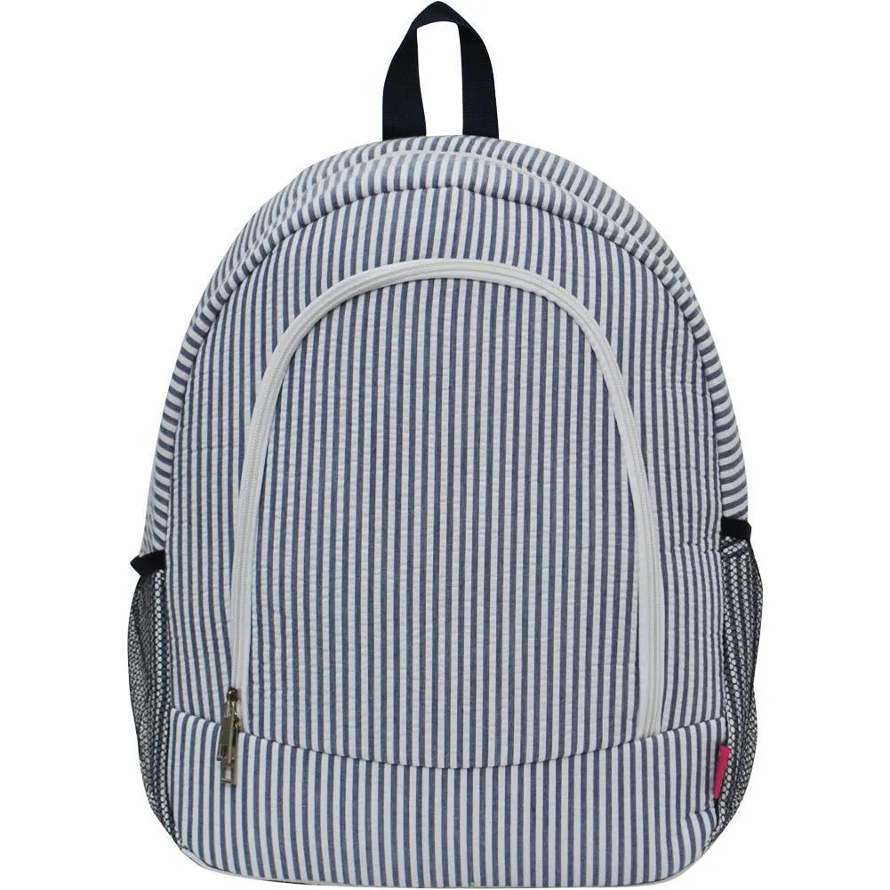 Seersucker Navy NGIL Backpack