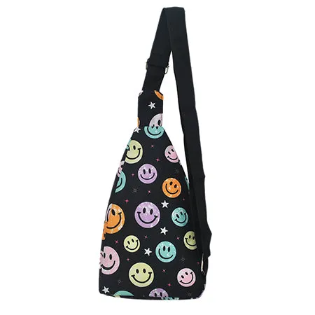 Smiley Faces NGIL Large Sling Backpack