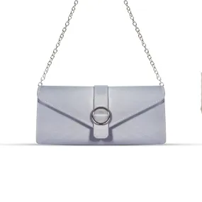 Sonata Grey suede Clutch