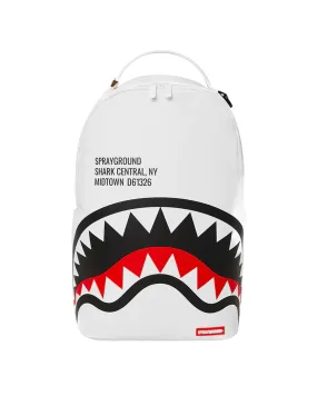 Sprayground Shark Central 2.0 White Backpack