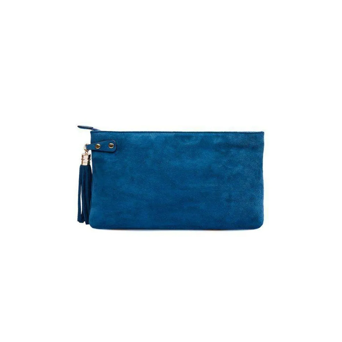 Suede Leather Clutch Evening Bag