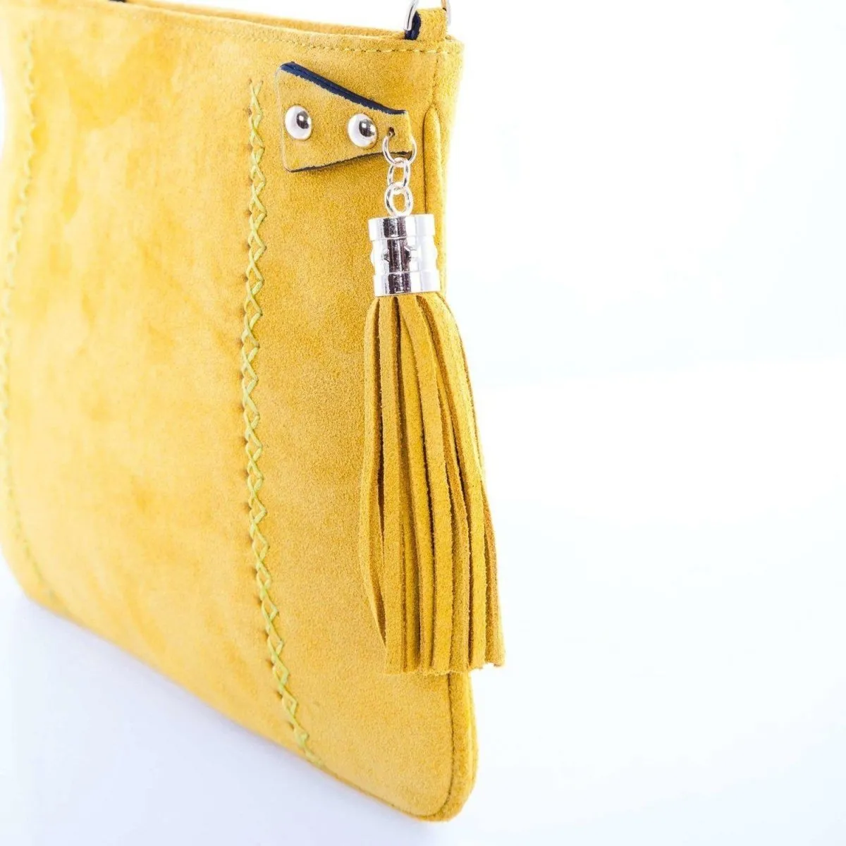 Suede Leather Clutch Evening Bag