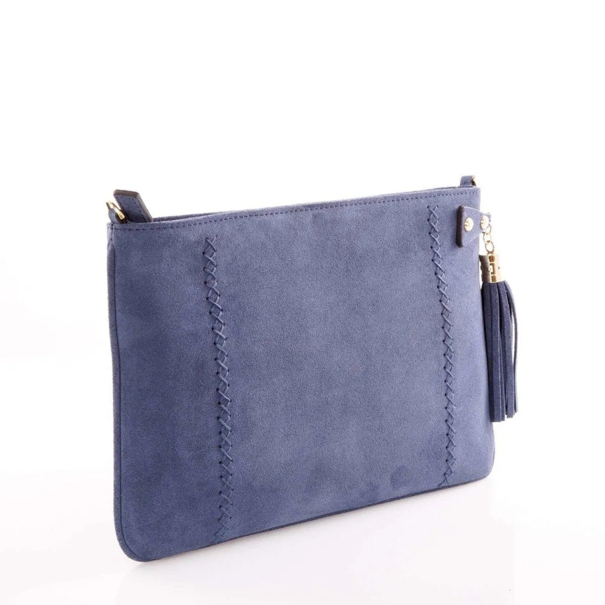 Suede Leather Clutch Evening Bag