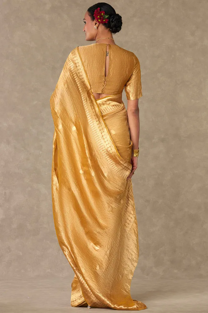 'Sunehri' Tissue Saree