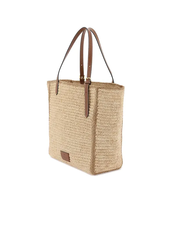 Tote Small Eyes in Natural Raffia