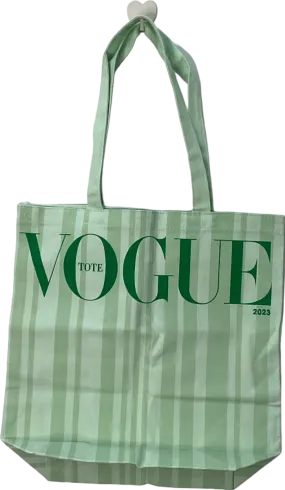 Vogue Green Stripe Tote Bag