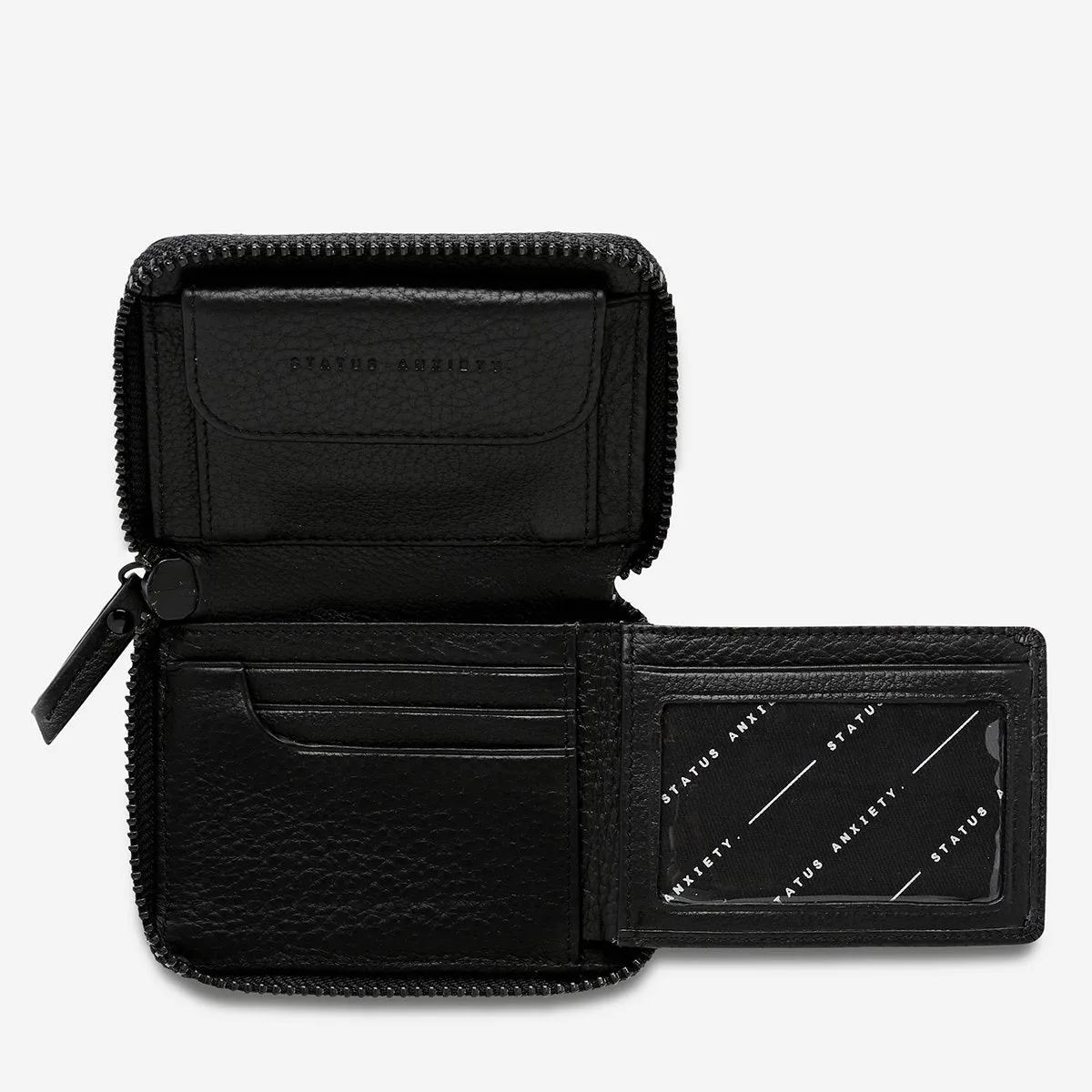 Wayward Wallet Black Croc Embossed