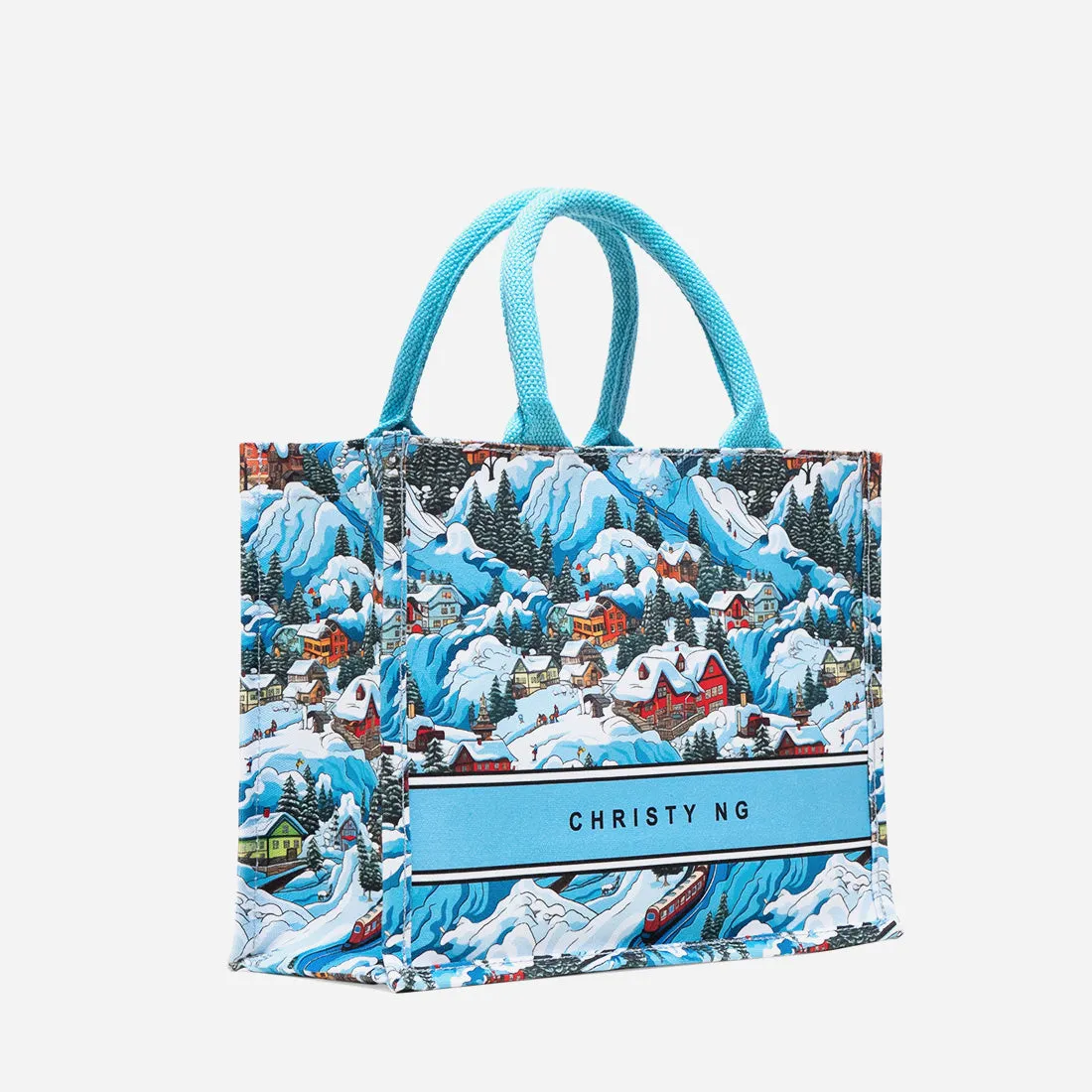 Winter Wonderland Mini Canvas Tote