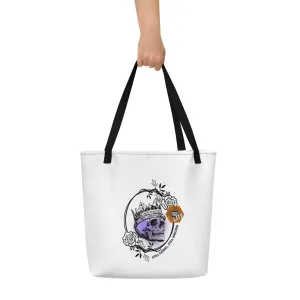 WriteHive Lite Skull Print Tote Bag