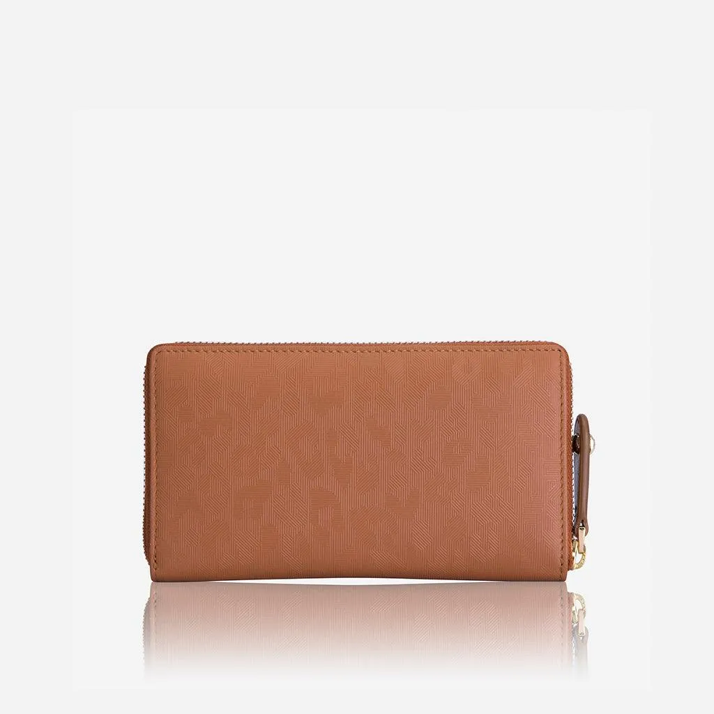 Zip Around Purse, Natural